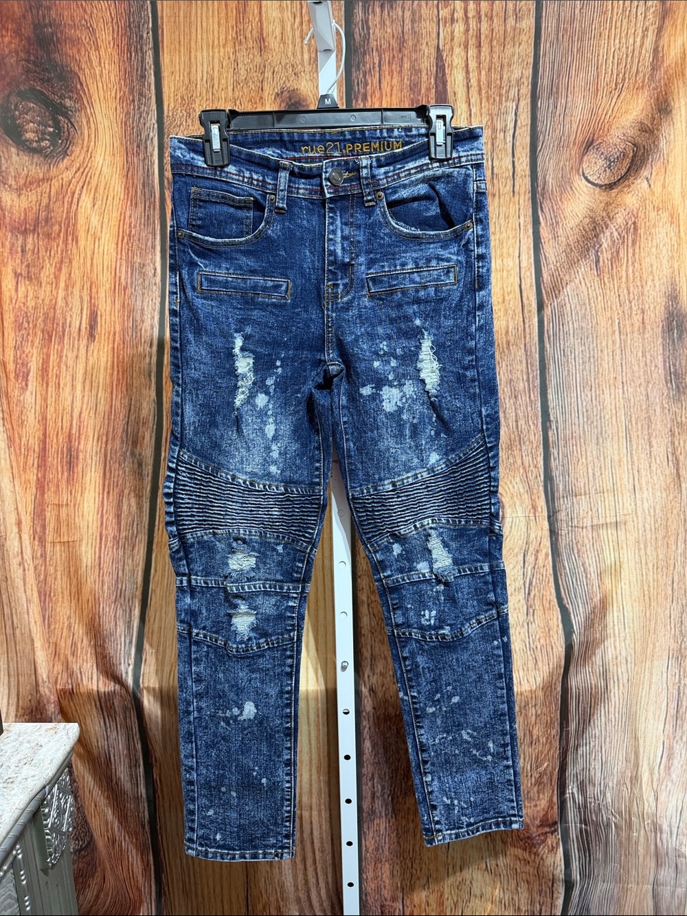 Rue 21 Men’s/Young Men’s Distressed Skinny Supreme Flex Jeans Size 28/30